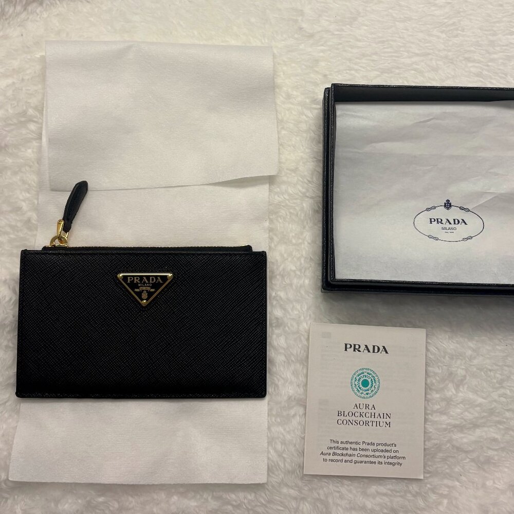 Prada Saffiano Leather Card Holder